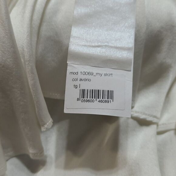 NWT Forte_forte Ruffle Front Mini Skirt Silk Blend - Picture 11 of 12